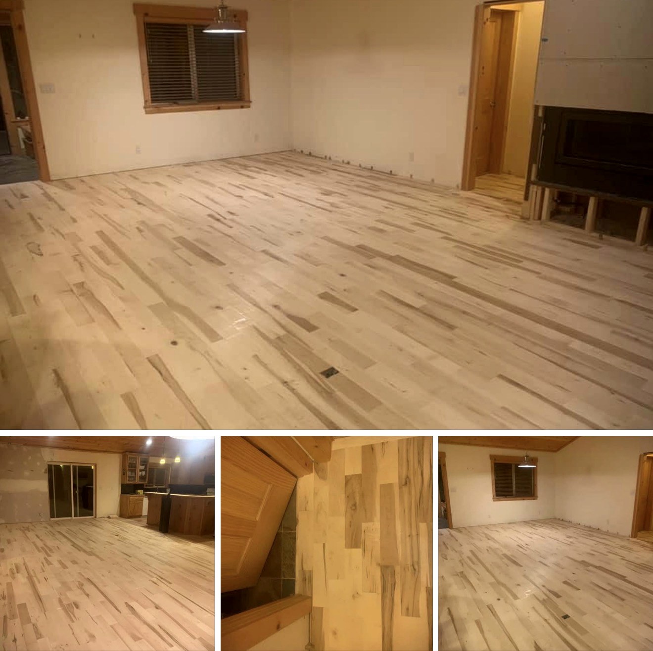 Cabin-style wood flooring