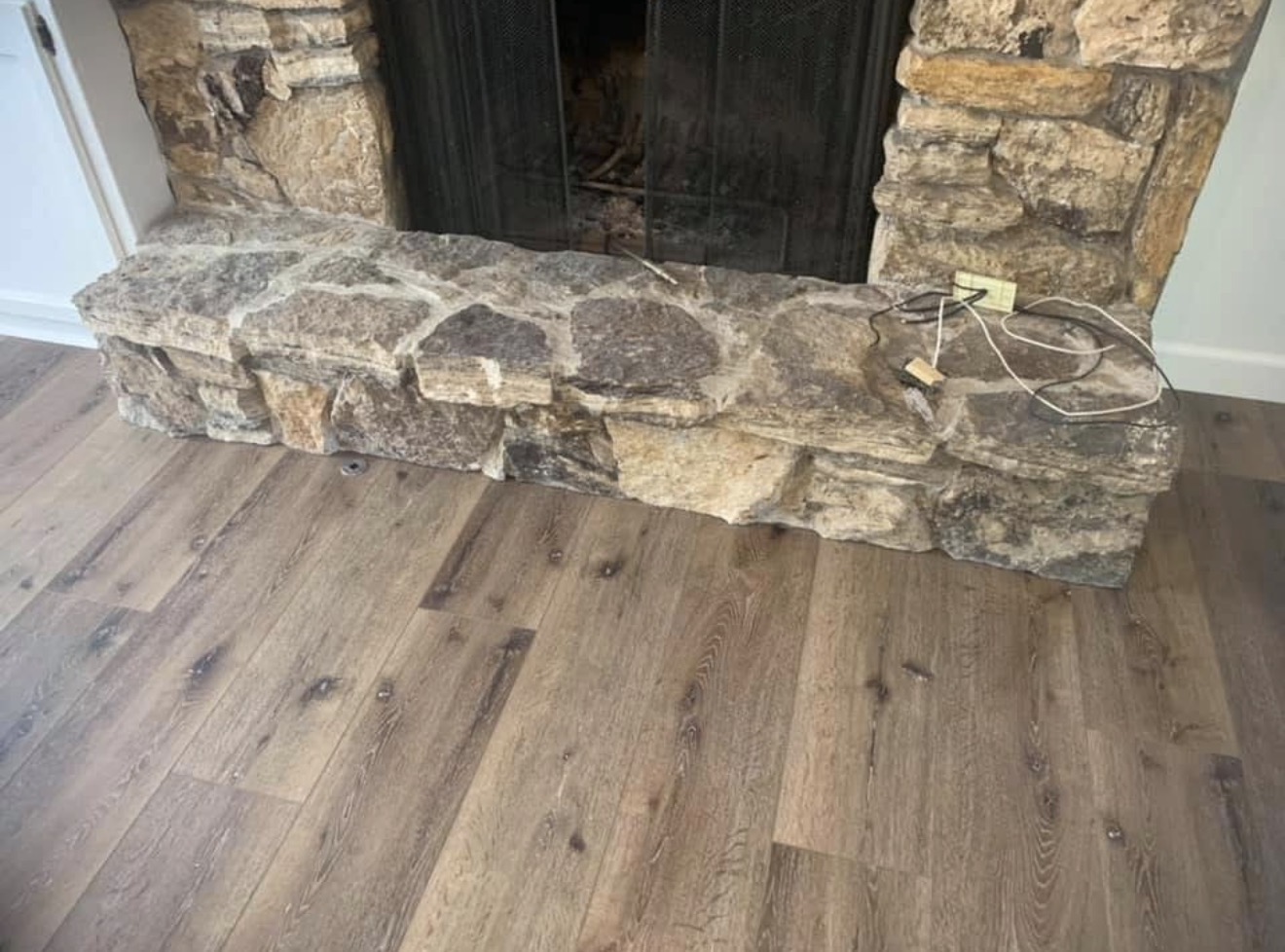 LVP wide plank flooring