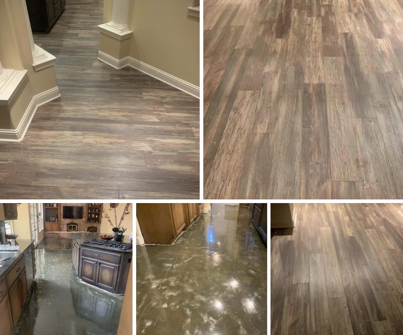 LVP flooring multiple room angles